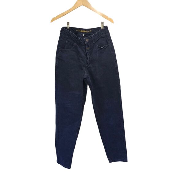 VINTAGE MARITHE FRANCOIS GIRBAUD JEANS DARK WASH‎ COTTON TAPERED 11/12 - Picture 2 of 5